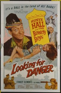#1701 LOOKING FOR DANGER 1sh '57 Bowery Boys 