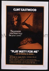#8140 PLAY MISTY FOR ME 1sh 71 Clint Eastwood 