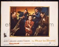 2051 STAR IS BORN lobby card #3 '54 Judy Garland sings w/band!