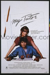 A875 MY TUTOR one-sheet movie poster '83 coming-of-age sex!