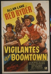 B114 VIGILANTES OF BOOMTOWN one-sheet movie poster '47 Lane as Red Ryder