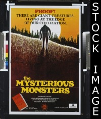 #663 MYSTERIOUS MONSTERS 1sh '75 Graves 