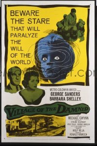 #683 VILLAGE OF THE DAMNED 1sh '60 Sanders 