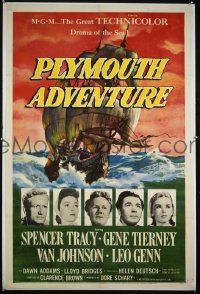 #8155 PLYMOUTH ADVENTURE 1sh 52 Spencer Tracy
