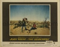 JW 274 SEARCHERS lobby card #7 '56 Wayne & Hunter in the desert!