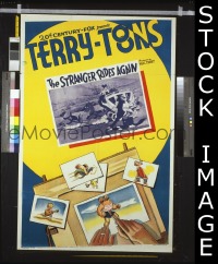 #1903 STRANGER RIDES AGAIN 1sh38 Terry-toons! 