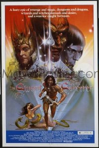 Q685 SWORD & THE SORCERER one-sheet movie poster '82 cool art!