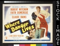 #055 WHERE DANGER LIVES TC '50 Mitchum 