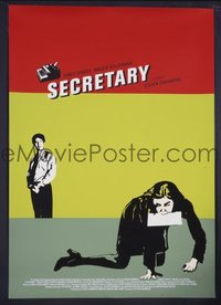 VHP7 592 SECRETARY premiere Sundance one-sheet movie poster '02 James Spader