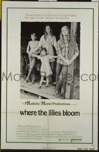 Q853 WHERE THE LILIES BLOOM one-sheet movie poster '74 Stanton