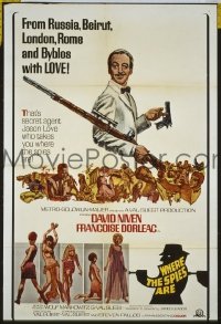 Q854 WHERE THE SPIES ARE one-sheet movie poster '66 David Niven