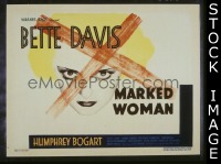 #596 MARKED WOMAN TC '37 Bette Davis, Bogart 