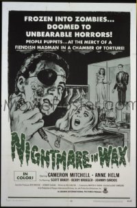 #391 NIGHTMARE IN WAX 1sh '69 zombies! 