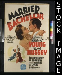 #7991 MARRIED BACHELOR 1sh '41 Robert Young