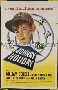 #1440 JOHNNY HOLIDAY 1sh '50 William Bendix 