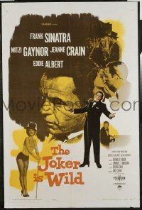 A661 JOKER IS WILD one-sheet movie poster '57 Frank Sinatra, Gaynor