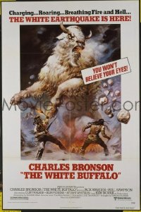 Q860 WHITE BUFFALO one-sheet movie poster '77 Charles Bronson