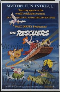 Q448 RESCUERS one-sheet movie poster '77 Walt Disney classic!
