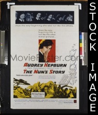 #439 NUN'S STORY 1sh '59 Audrey Hepburn 