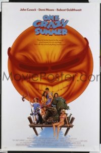A906 ONE CRAZY SUMMER one-sheet movie poster '86 John Cusack, Demi Moore