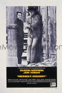 VHP7 501 MIDNIGHT COWBOY linen one-sheet movie poster '69 Hoffman, Jon Voight
