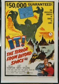 137 IT! THE TERROR FROM BEYOND SPACE linen 1sheet