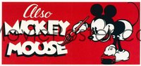 ALSO MICKEY MOUSE stock stock insert card