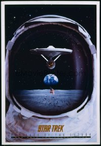 STAR TREK: THE FACE OF THE FUTURE commercial poster '92 the Enterprise in astronaut helmet