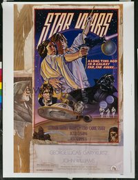STAR WARS style D 30x40 1978 George Lucas classic, circus poster art by Struzan & White!