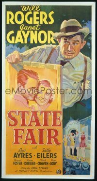 STATE FAIR ('33) R35 three-sheet, 1935 reissue