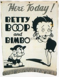 HERE TODAY BETTY BOOP & BIMBO 22x30 banner