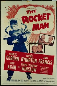 ROCKET MAN linen 1sh '54 Foghorn Winslow in space suit, written by Lenny Bruce!