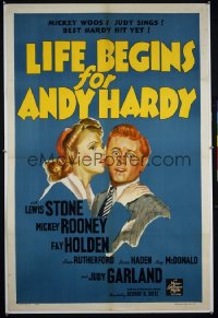 LIFE BEGINS FOR ANDY HARDY 1sheet