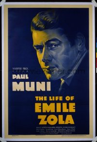 LIFE OF EMILE ZOLA 1sheet