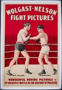 111 WOLGAST-NELSON FIGHT PICTURES 1sheet 1908
