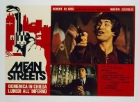 1011b MEAN STREETS linenbacked Italian photobusta movie poster R1970s De Niro, Keitel