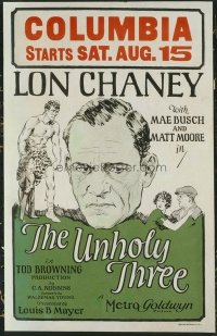 #190 UNHOLY 3 WC '25 Lon Chaney, Tod Browning