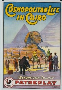 261 COSMOPOLITAN LIFE IN CAIRO linen 1sheet