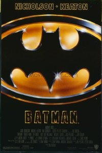 4608 BATMAN one-sheet movie poster '89 Michael Keaton, Nicholson