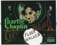 VHP7 154 CITY LIGHTS glass lantern coming attraction slide '31 Charlie Chaplin boxing!