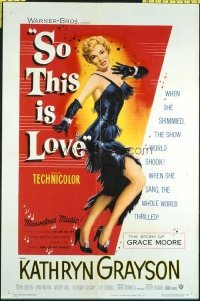 1599 SO THIS IS LOVE one-sheet movie poster '53 sexy Kathryn Grayson!