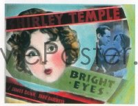 VHP7 124 BRIGHT EYES glass lantern coming attraction slide '34 young Shirley Temple!