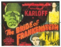 VHP7 113 BRIDE OF FRANKENSTEIN glass lantern coming attraction slide '35 Boris Karloff