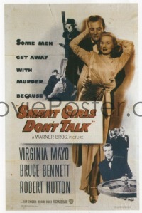 1597 SMART GIRLS DON'T TALK one-sheet movie poster '48 Virginia Mayo