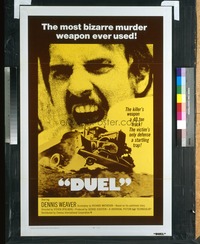 VHP7 516 DUEL int'l one-sheet movie poster '72 Steven Spielberg, Dennis Weaver