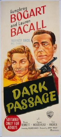 #105 DARK PASSAGE Australian daybill47 Bogart