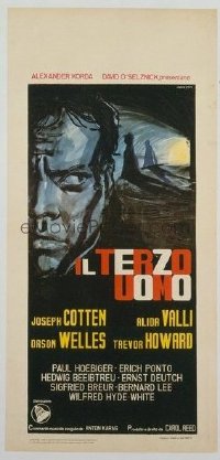 v292 THIRD MAN linen Italian locandina R50s Orson Welles