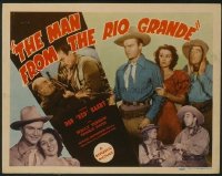 t010 MAN FROM THE RIO GRANDE title lobby card '43 Don Red Barry
