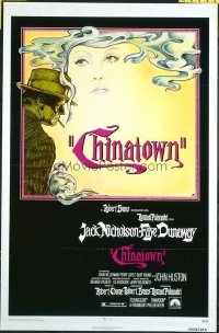 #380 CHINATOWN one-sheet movie poster '74 Jack Nicholson, Roman Polanski!