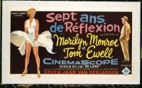#275 SEVEN YEAR ITCH linen Belgian '55 Marilyn Monroe!!